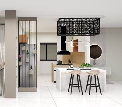 3 BHK Interior Designing Services